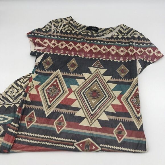 Tunic Aztec Motif Style Size M - Multicolor -Soft - Picture 2 of 8